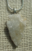 1.40" druzzy arrowhead necklace reproduction drusy crystal kd33