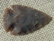 2 1/4 inch arrowhead replica brown stone arrow head point ft286