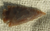 2 1/4" inch arrowhead replica brown stone arrow head point sa354