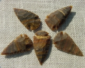 2" inch arrowheads bulk 5 pack reproduction arrow points hs18