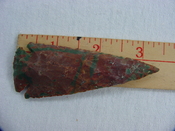 Reproduction spearhead point spear head 3 1/4  inch jasper x280