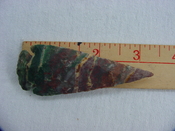 Reproduction spearhead point spear head 3 1/4  inch jasper x274