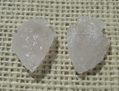 1 rose quartz arrowheads pair for earrings reproduction rq9