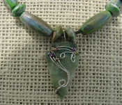 1.31" arrowhead necklace replica arrow head point necklace eb13