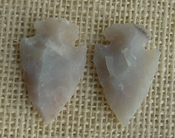 1 pair arrowheads for earrings stone light replica point ae28