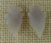 1 pair arrowheads for earrings light stone replica points ae45