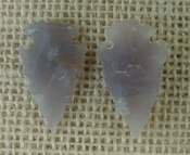 1 pair arrowheads for earrings light stone replica points ae51