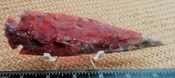 Reproduction spearhead 5 1/2 inch replica stone jasper ya371