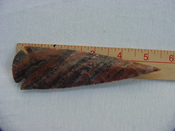 Speckled spearhead reproduction 5 1/4 inch agate or jasper x314
