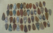 50 bulk arrowheads 2" inch stone reproduction arrow heads 1bai1