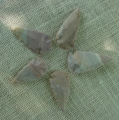 5 stone arrowheads all natural stone replica arrow heads sa767