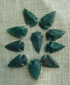 10 stone arrowheads all natural stone replica arrow heads sa480