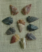 10 stone arrowheads all natural stone replica arrow heads sa483