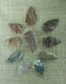 10 stone arrowheads all natural stone replica arrow heads sa485
