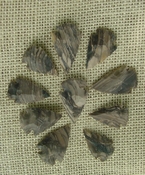 10 stone arrowheads all natural stone replica arrow heads sa531