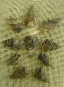 10 stone arrowheads all natural stone replica arrow heads sa532