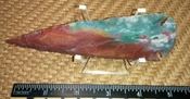 Reproduction 5 inch jasper spearhead stone point for sale ya305