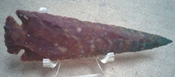 5" inch color spearhead replica stone point agate/ jasper ya351