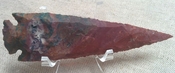 5 inch color spearhead replica stone point agate/jasper ya349