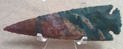 5 inch color spearhead replica stone point agate/jasper ya355