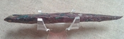 6 inch color spearhead replica stone point agate/jasper an186