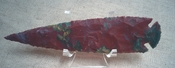 6 inch color spearhead replica stone point agate/jasper an185