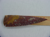 Modern spearhead reproduction 5 1/4 inch agate or jasper x478