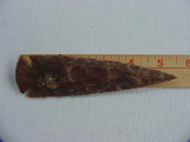 Modern spearhead reproduction 5 1/4 inch agate or jasper x457