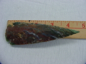 Reproduction arrowheads 4 1/2  inch jasper x488
