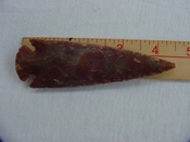 Reproduction arrowheads 4 1/4 inch jasper x487