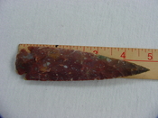 4 3/4 inch reproduction spearhead rusty spear stone point x463