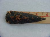 3 3/4 inch stone spearhead hand knapped replica sacy90