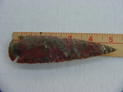 5 inch spearhead reproduction red & green spear point x365