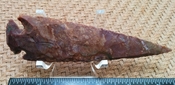 Reproduction 5 inch jasper spearhead stone point for sale ya315