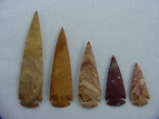 Spearhead collection 5 piece spearhead arrowheads replica 354