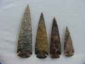 4 piece  Reproduction Spearheads collection jasper x347