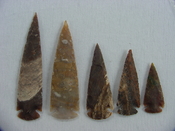 5 Piece Reproduction spearheads Collection  jasper x340