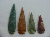 4 piece collection reproduction spearhead stone jasper x352