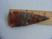 Reproduction spearhead point spear head 3 1/4 inch jasper x507