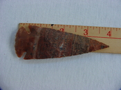 Reproduction spear head spearhead point 4 inch jasper x387