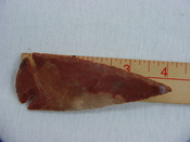 Reproduction spear head spearhead point 4 inch jasper x381