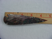 Reproduction arrowheads 4 1/2  inch jasper x531