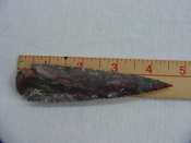 Reproduction arrowheads 4 1/2  inch jasper x531