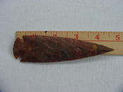 Reproduction arrowheads 4 3/4 inch jasper spearhead x516