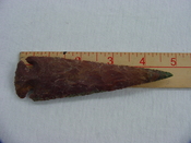 Reproduction arrowheads 4 3/4 inch jasper spearhead x523