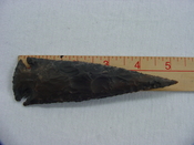 Black spearhead reproduction 5 1/4 inch agate or jasper x593