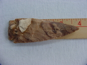 Reproduction spear head spearhead point 3 3/4  inch jasper x684