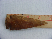 Reproduction spear head spearhead point 3 1/2  inch jasper x692