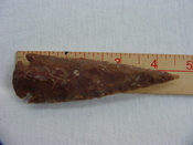 Reproduction arrowheads 4 1/2  inch jasper x619