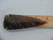 Reproduction spear head spearhead point 4 1/4 inch jasper x636